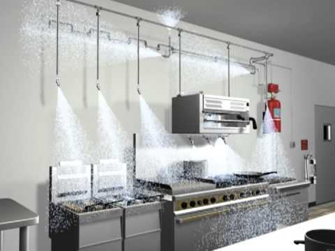Wet Chemical Kitchen Hood Fire Suppression System